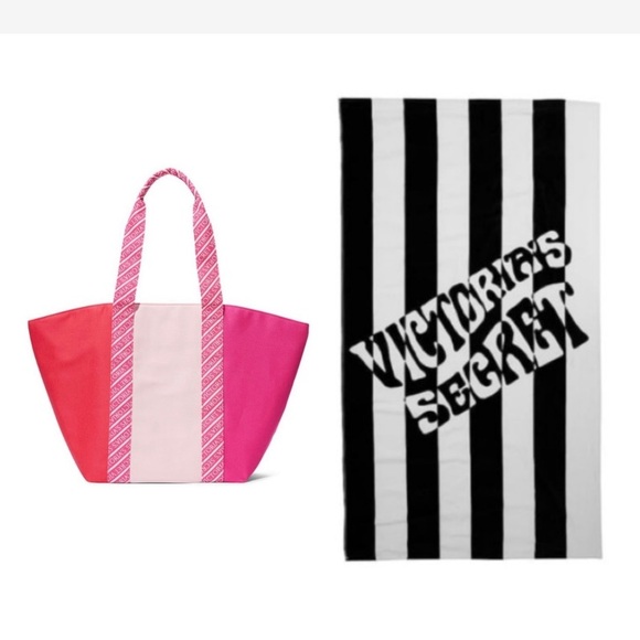Victoria's Secret Handbags - Victoria's Secret Beach Tote and Towel